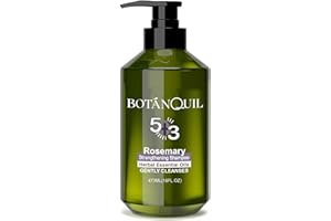 ‎BOTANQUIL BOTÁNQUIL Rosmarin Shampoo für Haarwachstum 473ML, Haarshampoo für Dauerwellen und Färbung Damen Herren, Shampoo gegen Haarausfall Starke Reparatur, Feuchtigkeit und Pflege, Färbeshampoo Ohne Silikon