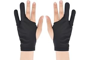 SAVOSWEET Artist Glove For Graphics Drawing Tablet,Drawing Glove,Glove For Drawing On A Graphic Display,Glove Artist Two Finger,Glove For Graphic Tablet,Art Creation And Ipad Pro Pencil