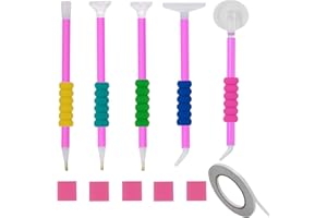DEMON KILLER Outils de Peinture de Diamant Accessoires 5D Accessoires de Peinture Diamant pour Diamond Painting DIY Kit Stylo à Point de Diamant avec Colle