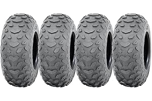 Parnells - 4 Ensembles de Pneus ATV Tubeless, 19x7.00-8 - 4 Plis Wanda P330, Diamètre 480 mm, Largeur 166 mm, 100 kg - E-Marked, Road Legal