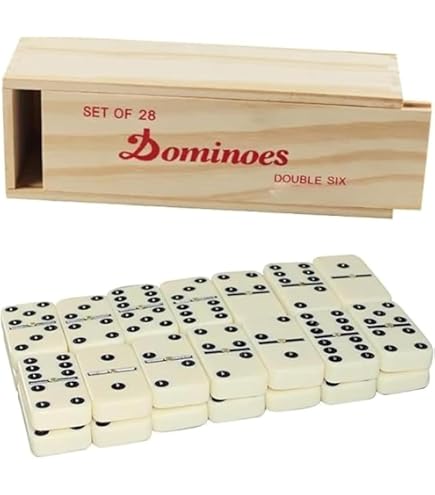 Jogo De Domino Profissional Double 6 Lata 28 Peças Coloridos Jogo De Domino Profissional Double 6 Lata 28 Peças Coloridos