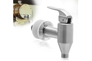 FL HUA 1er Pack Edelstahl Zapfhahn für Getränkespender, Edelstahl Getränkespender Ersatzzapfhahn, Bierzapfhahn für Zuhause Party