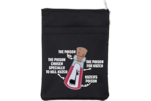 BAUNA Kuzco - Custodia per libro con motivo ispirato ai cartoni animati, veleno Kuzco, idea regalo per i fan