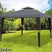 Produktbild Pavillon 3x4m Anthrazit Polyrattan Festzelt Partyzelt Garten Gartenzelt Zelt Gartenpavillon Sonnendach Modellauswahl