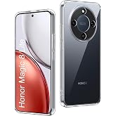 Ehr. Honor Magic 8 Lite ile Uyumlu Kılıf, 2mm Kalınlaştırılmış Şeffaf Silikon, Darbe Emici Kamera Korumalı Esnek Arka Kapak