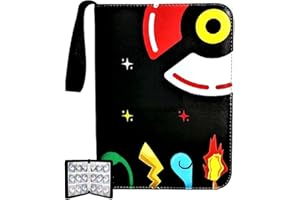 KAHEIGN 9-kieszeniowy segregator na karty kolekcjonerskie, 900 kieszeni, skóra PU, segregator na karty, album z 50 zdejmowanymi rękawami, do Pokemon, Yu-Gi-Oh, sportowe karty do gier