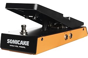 SONICAKE Wah & Volume 2 en 1 combo Pédale d'Effets Guitare FlipWah
