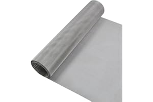 YAGJIA Siatka druciana o drobnych oczkach, 30 cm x 120 cm (80 mesh), siatka na owady, metalowa, stal nierdzewna 304, siatka druciana do ochrony przed owadami, siatka filtracyjna