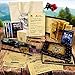 Produktbild Harry Potter Maßgeschneiderte Hogwarts Annahme Brief Set mit Landkarten Stab Feder Das perfekte Weihnachten oder Geburtstagsgeschenk