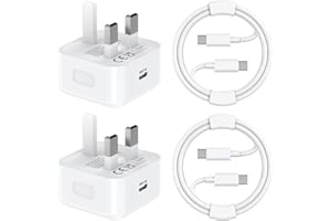FUHAYA for iPhone 17 16 15 Charger, 2 Pack [MFi Certified] PD 20W USB C Charger Fast Charging Plug with 6FT USB C to C Charging Cable for iPhone 17/17 Pro/17 Pro Max/Air/16 15 Pro Max, USBC UK Power Adapter