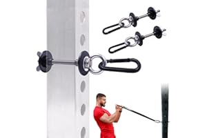 J Bryant Power Rack Aufsätze, Set mit 2 robusten Kniebeugen-Rack-Zubehör, passend für 2 x 2 & 3 x 3 Aufrechte, 1,6 cm oder 2,5 cm Löcher, ideal für Widerstandsband, Krafttraining und Fitness