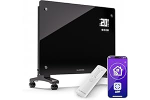 Klarstein Radiateur Electrique à Convection, Faible Consommation d'Energie, Chauffage Electrique d'Intérieur de 1500W avec Thermostat, Chauffage Mural et Portable, Chauffage d'Appoint, Radiateurs