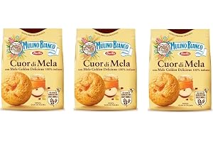 3 x Mulino Bianco kex "Cuor di Mela", 250 g