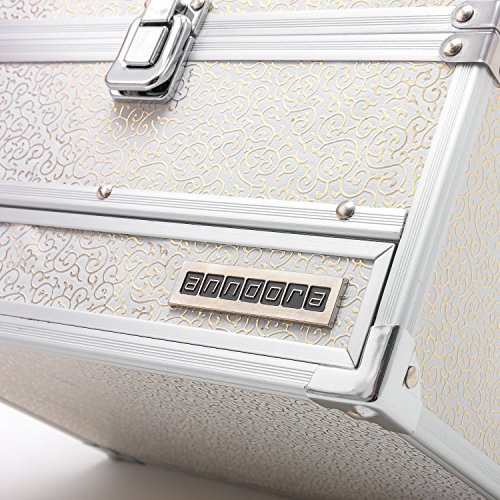 anndora® Schmuckkoffer Kosmetikkoffer + Spiegel Modell und Farbe zur Auswahl - 7