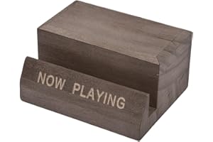 Fulenyi CDs Record Stand Wooden Now Playing LP Storage Stands For Albums Now Playing Vinyl Record Stand Home Decorating And Storing Accessories With And Elegant Design Compatible For Vinyls CDs LPs