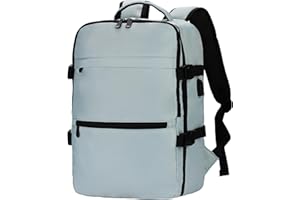 XLODEA Ryanair Sac à dos de Bagage Cabine 40 x 20 x 25 Sous Siège Cabine pour 40x30x20 Femme Sac de Voyage Sac À Main Bagage Cabine Avion imperméable avec Port USB (B-vert, 40x20x25)