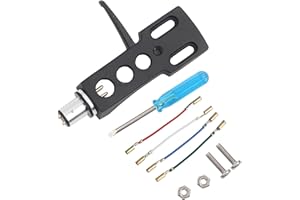 Tiiyee Testa Giradischi, Cartuccia Giradischi in Plastica Stilo Cartucce Fonografiche Universali con 4 Cavi Testine di Ricambio Shell Tone Arm Tutti i Tipi di Giradischi in Vinile