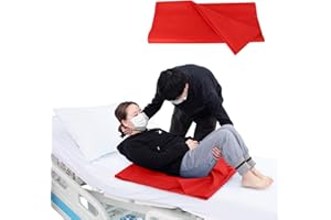 LOSCHEN Tubular Slide Sheet for Elderly Transfer, Washable Reusable Flat Slide Sheet, Transfer Slide to Moving Elderly for Cars, Bed and Home Care (red, 40 * 60cm)