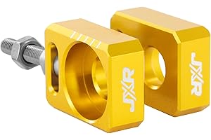 JXRACING JXR Axle Chain Adjuster Tensioner Blocks for Surron Light Bee Talaria Sting + R (Gold)