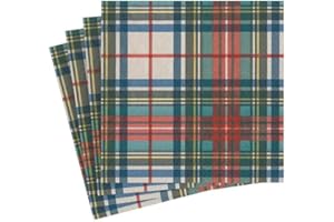 Caspari Dress Stewart - Servilletas de papel de tartán, 20 por paquete