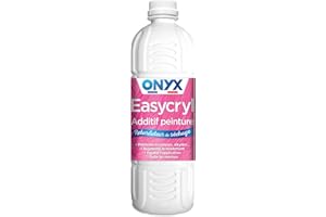 Onyx - Easycryl, Additif Peinture Acrylique - Retardateur de Séchage, Évite les Reprises et Surépaisseurs, Augmente le Rendement - Fabrication Française - 1L