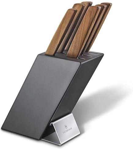 Set Di 6 Coltelli Sanelli Premana Professional Con Ceppo In Legno Di Rovere - Coltelli Professionali Made In Italy