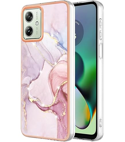 SEAHAI Hülle Für Motorola Moto G54 5G – Buntes Lila, Gehärtetes Glas + TPU – Stoßfest & Dünn