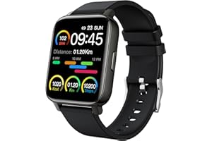 CILLSO Srichpk Smartwatch, 1.69” Reloj Inteligente Hombre Mujer, Bateria Larga Duracion Smartwatch Hombre con Pulsómetro Monitor de Sueño Monitores Actividad Cronómetros Calorías Podómetro para Android iOS
