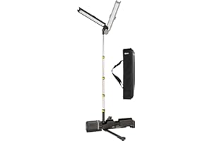 ‎BRENNENSTUHL Brennenstuhl Multi Battery LED Akku Teleskopowa lampa robocza 6050 MA (7700lm, IP54, kompatybilny z akumulatorami 18V od 10 różnych producentów, bez baterii, Engineered in Germany)