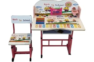 Bare Theory Kids Folding Table and Chair Set, Portable Study Desk and Activity Chair with Colorful Princess Theme, Space-Saving Metal Frame Furniture for Children's Bedroom, Playroom, and Homework