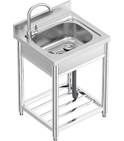 Lavello In Acciaio Inox 1 Vasca Con Sgocciolatoio - Per Cucine Professionali - Foto 9