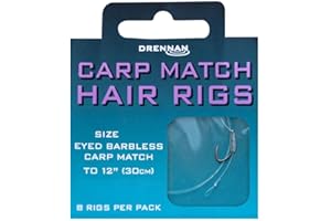 Drennan Carp Match Hair Rig size 8 to 7lb bs