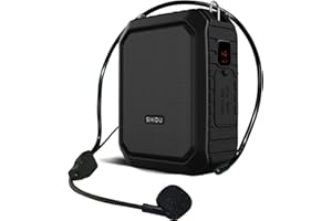 RESPONSEBRIDGE Voice Amplifier Wired Microphone Headset, Durable & Portable Microphone and Speaker with 12 Hours Playtime for Teachers ect, Bluetooth Water-Resistant Speaker for Outdoor/Indoor (Wired Mic Version)