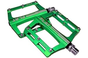 FrontStep Pedali Antiscivolo in Alluminio Pedali per Bicicletta Facili per MTB/Pedale Mountain Bike/Pedale BMX con Perno in Acciaio CR-Mo