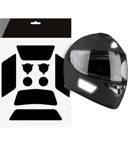Kit Adesivi Rifrangenti Auto – Neri Alta Visibilità Per Bici, Passeggino, Monopattino E Casco, Resistenti Al Sole E Pioggia
