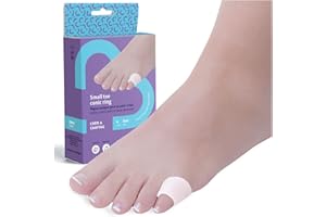 Feet BCN Protector para Dedo Pequeño del Pie (4 Unidades) – Dedil de Gel para Alivio del Dolor en Callo de Sastre (Juanete de Sastre) y Rozaduras | Talla Única, Lavable y Reutilizable
