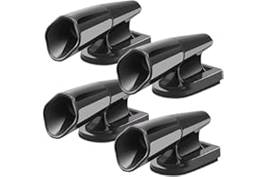 GENERIC 4 PCS Car Warning Deer Whistles Wildlife Warning for Cars, Vehicles, Motorcycles, Black Ultrasonic Deer Warning