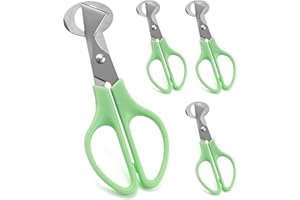 QWORK® 4 Pzs Tijeras Abre Huevos, Casca de Acero Inoxidable para Codorniz, Hogar y Cocina