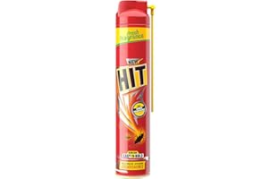 HIT Spray, Crawling Deep-Reach Nozzle, Fresh Fragrance Insect Killer Instant Kill (Red, 400ml)