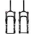 splumzer【UK STOCK Snow Bike Air Fork, 20 Inches Beach Bike Fork 135MM Magnesium Alloy Bike Fat Suspension Fork for 4.0 Tire