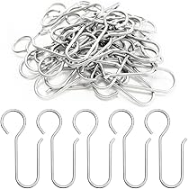 Rewagi Agrafes Tringle à Rideaux De Haute Qualité Avec œillet De 10