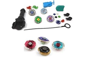 Brigamo Arena Rotary Top Burst, campo di combattimento per trottole con 2 trottole in metallo e lanciatori