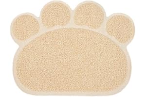 ULALAZA Cat Litter Mat Pet Rugs PVC Waterproof Pad Small Dogs and Rabbits Water Bowl Placemat Feeding Pad Cushion Bathroom Floor Carpet (30 x 40 cm)