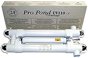 TMC Filter Pro Pond UV 110W TL Advantage, pour Un Bassin Clair, débit Maximal 36 m3 par Heure, capacité maximale du Bassin 72 m3, raccords adhésifs 63 millimètres