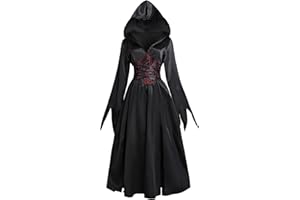 NSPSTT Halloween Costume Adult Nun Halloween Costume Fancy Dress for Adults Nun Outfit Women Adult The Nun Costume
