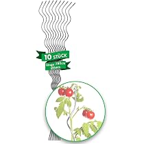 Varillas En Espiral Para Tomates Y Plantas Trepadoras - 20 Unidades De 110 Cm, Acero Galvanizado, Ideales Para Jardín E Invernadero
