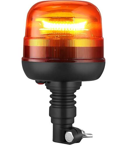 Faro Rotante Alogeno Hella Compact 24V Con Luce Gialla, Proiettore Per Veicoli Industriali, Montaggio A Bullone, Omologato SAE E ECE R65