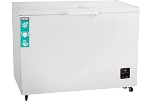 Gorenje FH30DAW Gefriertruhe/Höhe 111,4 cm/Gefrieren 297L/ LED Beleuchtung/Mit Hochleistungsrollen/FastFreeze/Sicherheitsschloss, Weiß