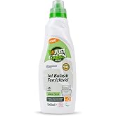 Just Green Organic Bulaşık Makinesi Jeli, Sirke &Ouml;zl&uuml; Bitkisel Bazlı Bulaşık Makinesi Deterjanı, Hipoalerjenik, Vegan, Ecocert