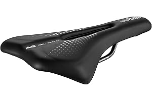 Selle Italia A3 Gel Flow - Selle Vélo Confort Gel, Trou Anatomique, Résistante à l'eau, Adaptée à Tous Types de Vélo - Noir